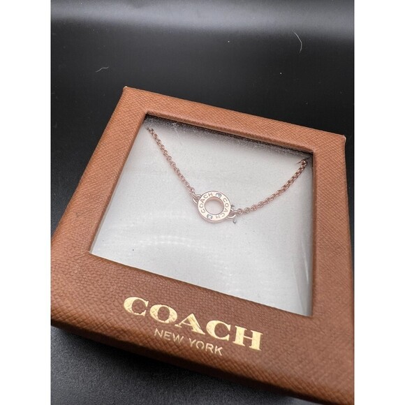 Coach Rose Gold Open Circle Pendant - Picture 8 of 8
